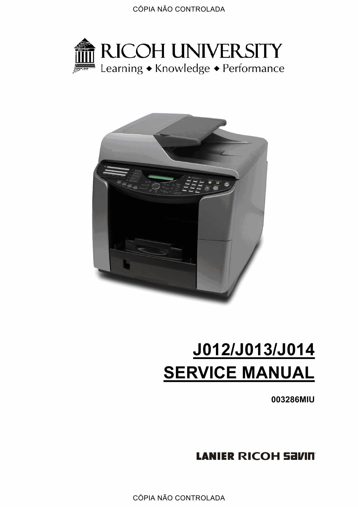 RICOH Aficio GX-3000S 3000SF 3050SFN Service Manual-1